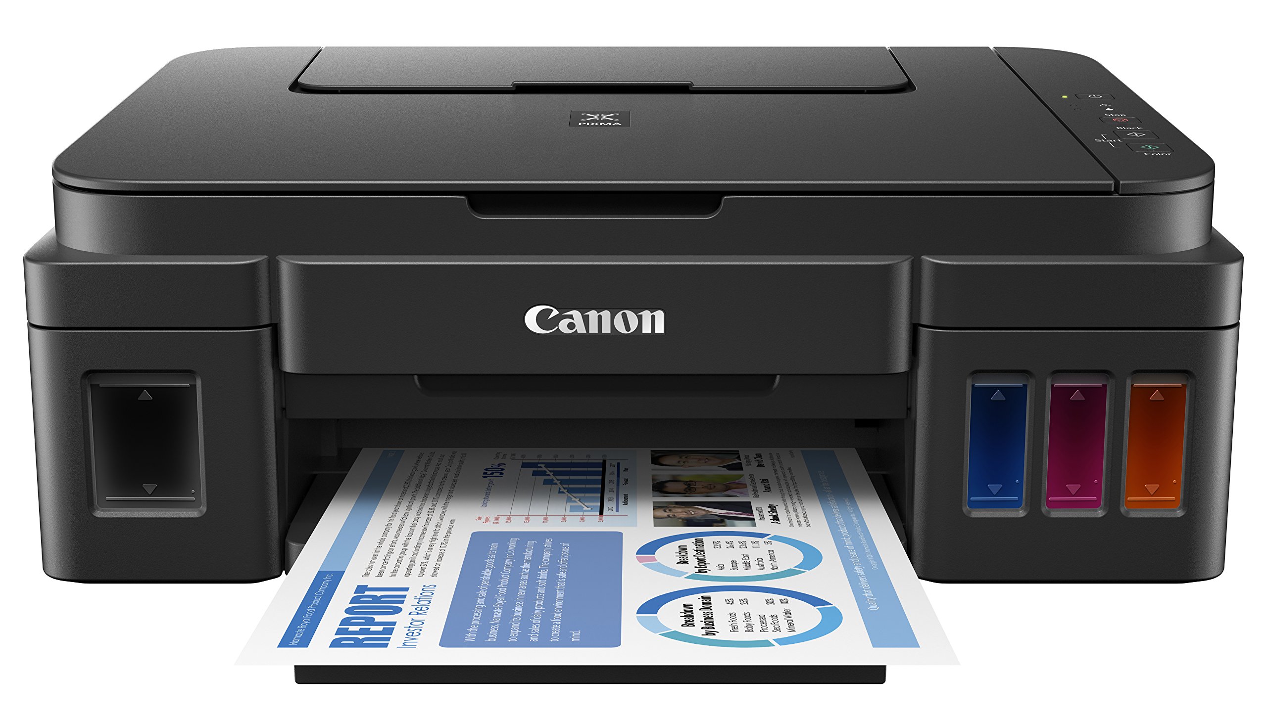 Canon PIXMA G2200 Megatank AllInOne Printer, Print, Copy and Scan