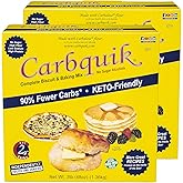 Carbquik Biscuit &amp; Baking Mix (3 lb) Mix for Keto Pancakes, Biscuits, Pizza Crust, Bread, and More - Keto Food - No Sugar - Low Carb - Nut Free - Quick and Easy Keto Friendly Substitute for Traditional Baking Mix (2-Pack)