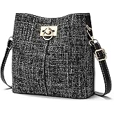 GAEKEAO Crossbody Bag Purses for Women Fabric Bucket Bag Satchel Trendy Handbags with Adjustable Shoulder Strap