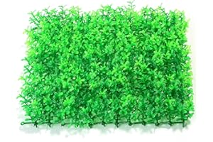 Emotionlite Aquarium Plants, Artificial Fish Tank Lawn Decorations Decor Plastic Grasslands Green 1 Pack