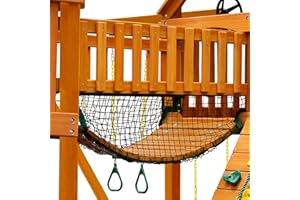 Gorilla Playsets 06-2004 Clatter Bridge Mesh Panels Add On for Swing Set Clatter Bridge, Black