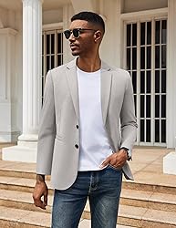 COOFANDY Men's Casual Knit Blazer Two Button