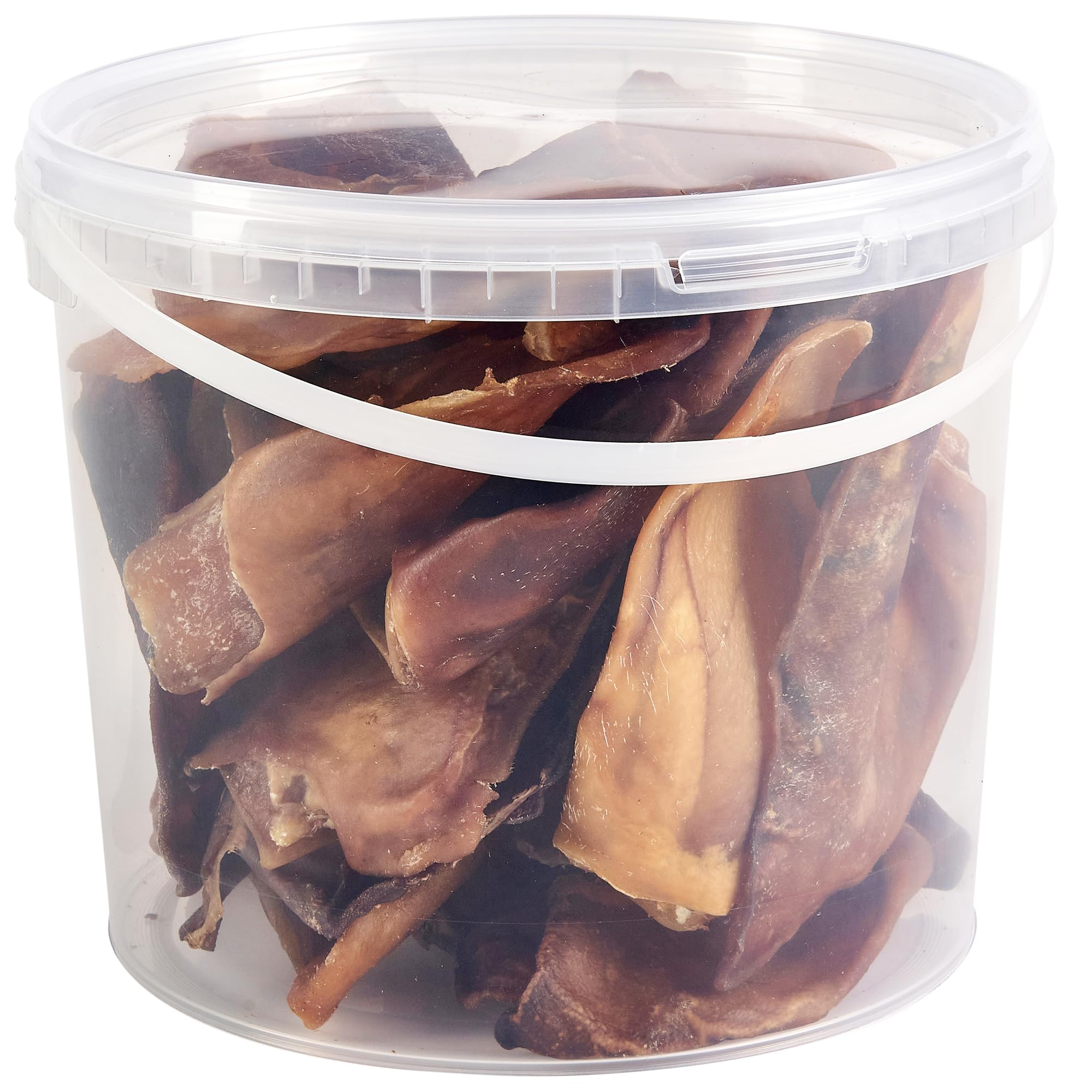 Premium Pig Ears Dog Treats, 5L Tub
