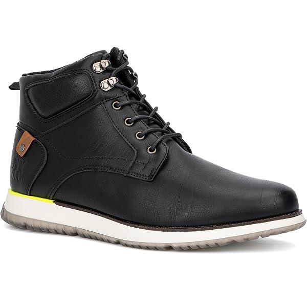Rieker Men's Classic Fashion Boot – Leather Ankle Boots With Warm Lining, Wide Width