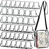 Cunno Clear Crossbody Bag Stadium Approved Messenger PVC Shoulder Purse for Women Work Business Travel Concerts Sports Events