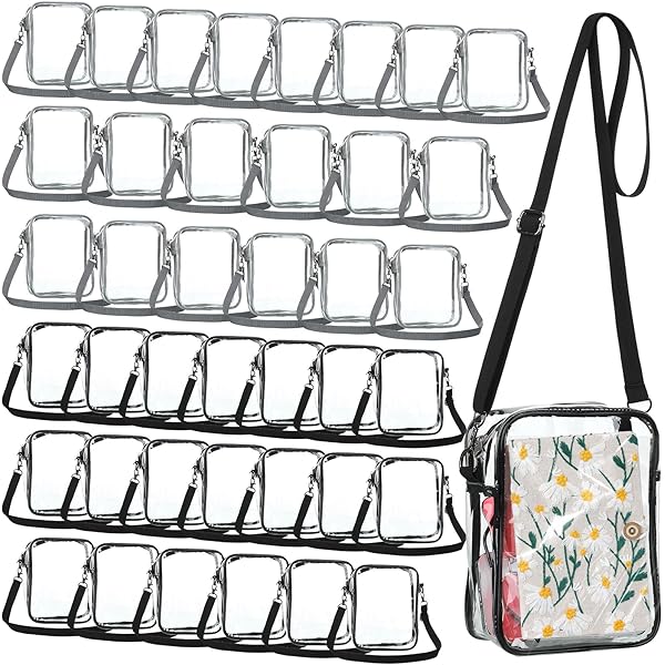 Amazon.com: Silkfly 16 Pieces Clear Tote Bags Bulk, PVC