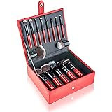 SHANY Vanity Vox- 15 Pc Premium Cosmetics Brush Set with Stylish Storage Box and Stand
