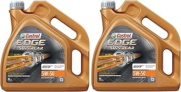 Castrol Edge Titanium Fst 5w 50 Supercar Synthetic Engine Oil 8 Litres Amazon Co Uk Car Motorbike