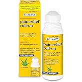 A+Health Pain Relief Roll-On Liquid, Lidocaine 4%, Odor Free, Maximum Strength Pain + Itch Relief with Aloe, Made in USA, 2.5