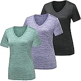 BALENNZ Workout Shirts for Women, Moisture Wicking Quick Dry Active Athletic Women's Gym Performance T Shirts