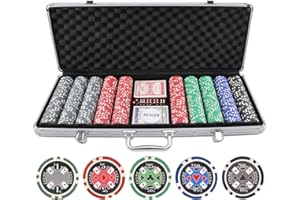 Versa Games 500pc 11.5g Casino Ace Poker Chips Set