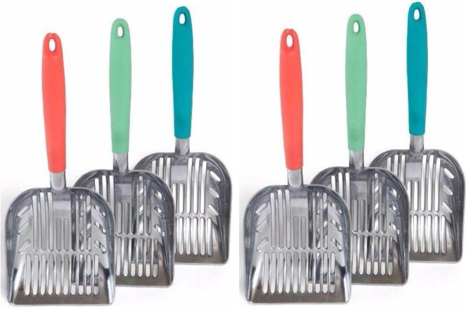Duranimals Original Durascoop Aluminum Cat Litter Scoop 6 Pack