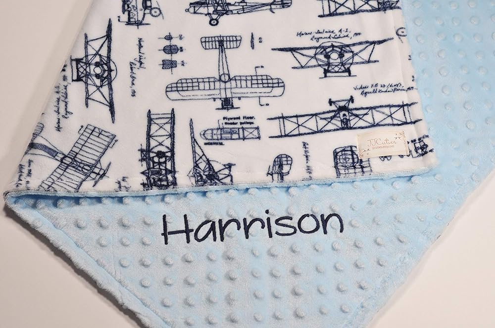 airplane baby blanket
