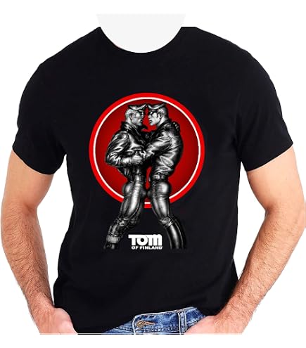 Tom of Finland Easy Rider T Shirt (Gay, Leather Pants, Motorcycle