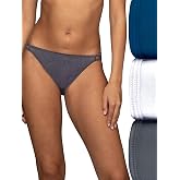 Vanity Fair Women's Illumination String Bikini Panties, Silky Stretch &amp; Satin Trim