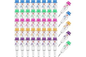Aneco 36 Snowman Pencils - Stackable Plastic Pencils for Christmas Party Favors