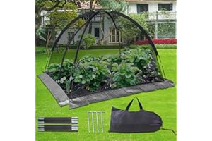 Doublehorse Pond Cover Net: Large 13 x 17 FT Heavy-Duty Dome Nylon Mesh Garden Pond Plant Protection from Leaves & Debris for Koi Fish Ponds and Pools