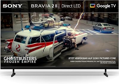 BRAVIA 2II 75 Zoll Fernseher, 4K Smart TV (Google TV), X1 Prozessor, 4K-Upscaling, Fernseher mit Dolby Atmos und DTS:X, PS5-Kompatibilität, 75S20M2, Modell 2026