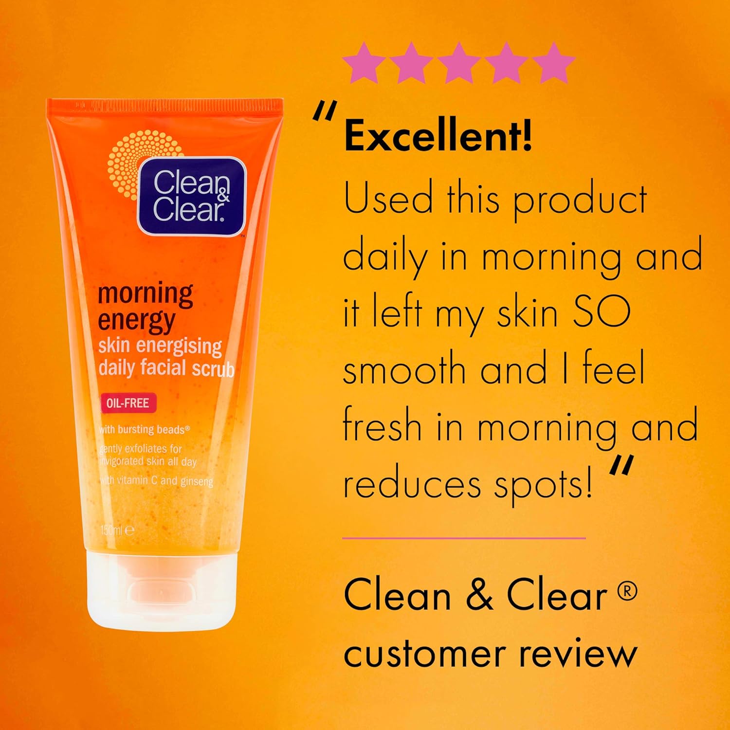 clean and clear morning energy facial scrub
