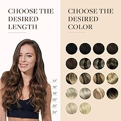 GOO GOO Clip in Hair Extensions Real Human