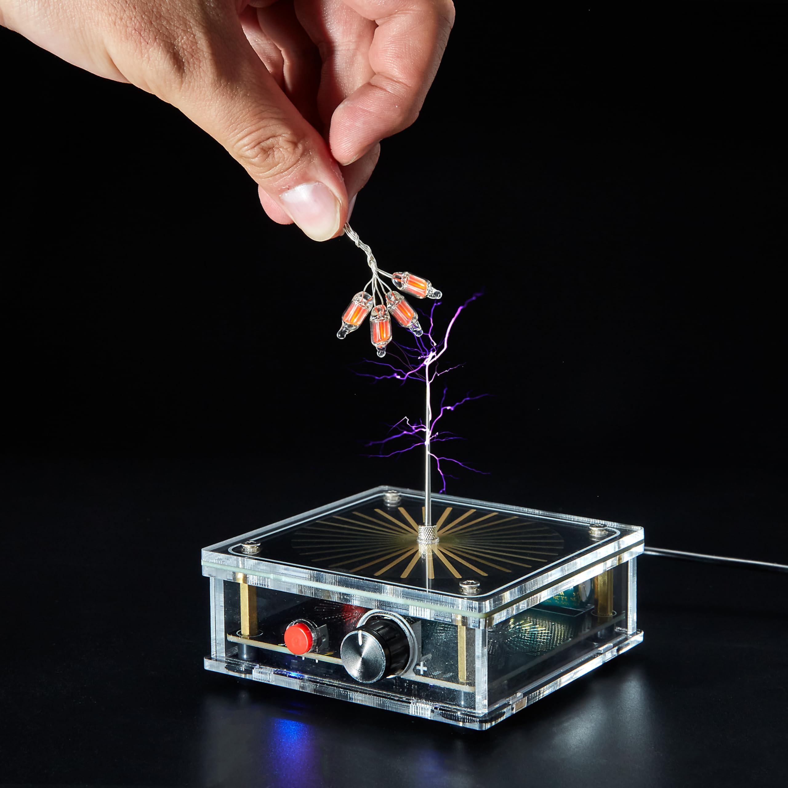 WARDENCLYFFE® Music Tesla Coil Plasma Loudspeaker STEM Educational Physics Toy (Model:Tesla Coil 8)