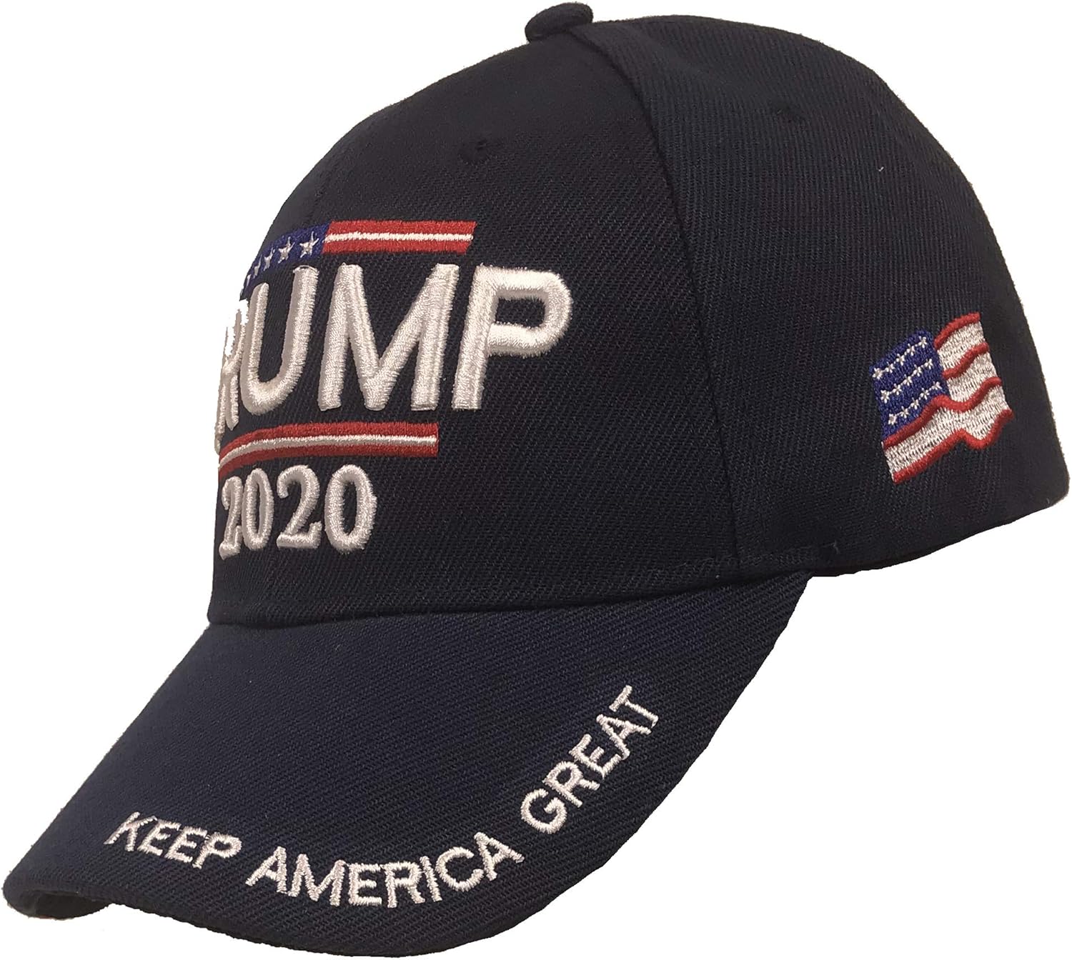 Trump 2020 Hat - Keep America Great 3D Embroidery American Flag Donald Trump MAGA Baseball Cap - Navy: Clothing