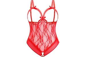 Avidlove Plus Size Cutout Lingerie Exotic Teddies Bodysuits One Piece Lace Babydoll Sleepwear