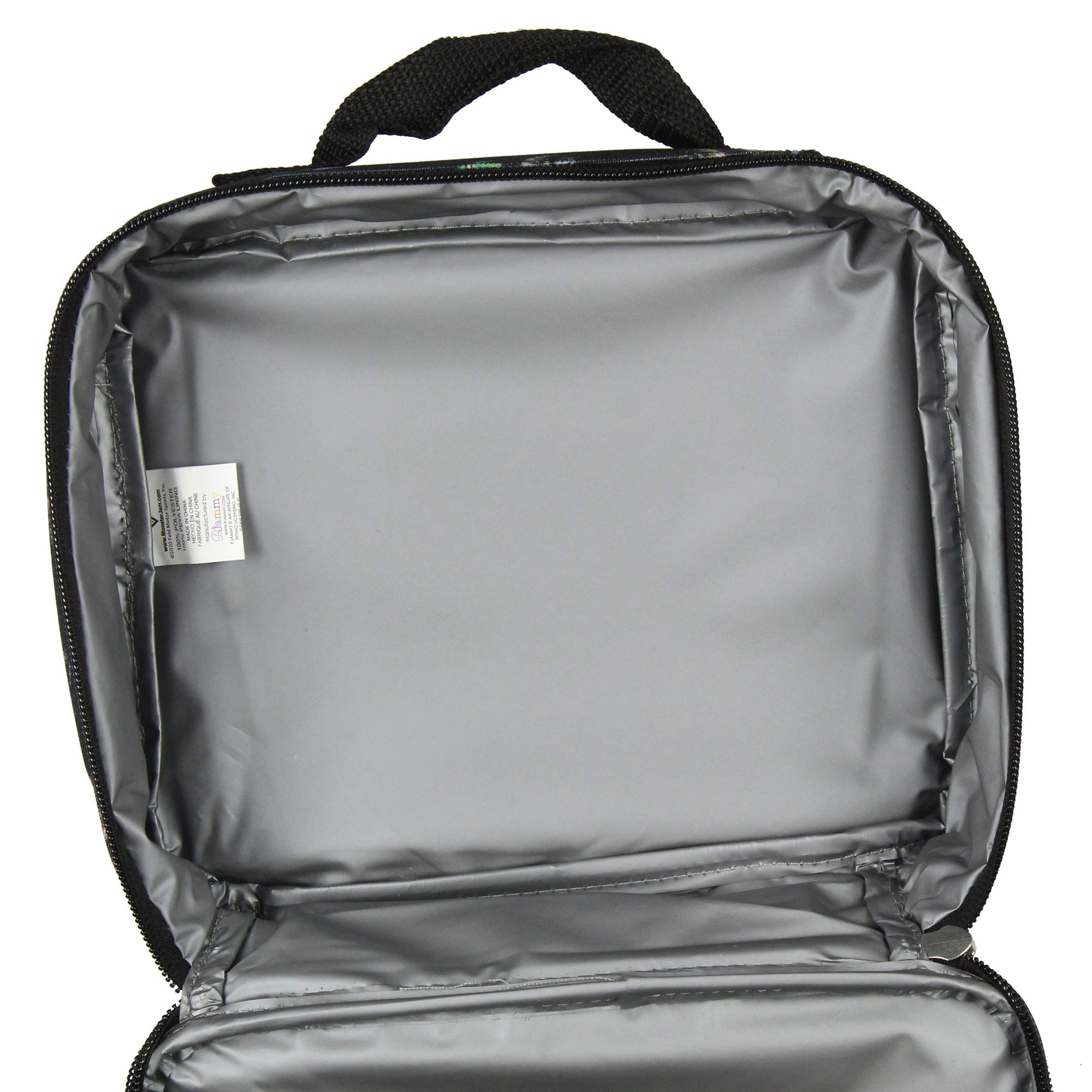 INTIMO Monster Jam Megalodon Grave Digger Max-D Monster Trucks Backpack Lunch Bag Water Bottle Ice Pack 5 Piece Mega Set