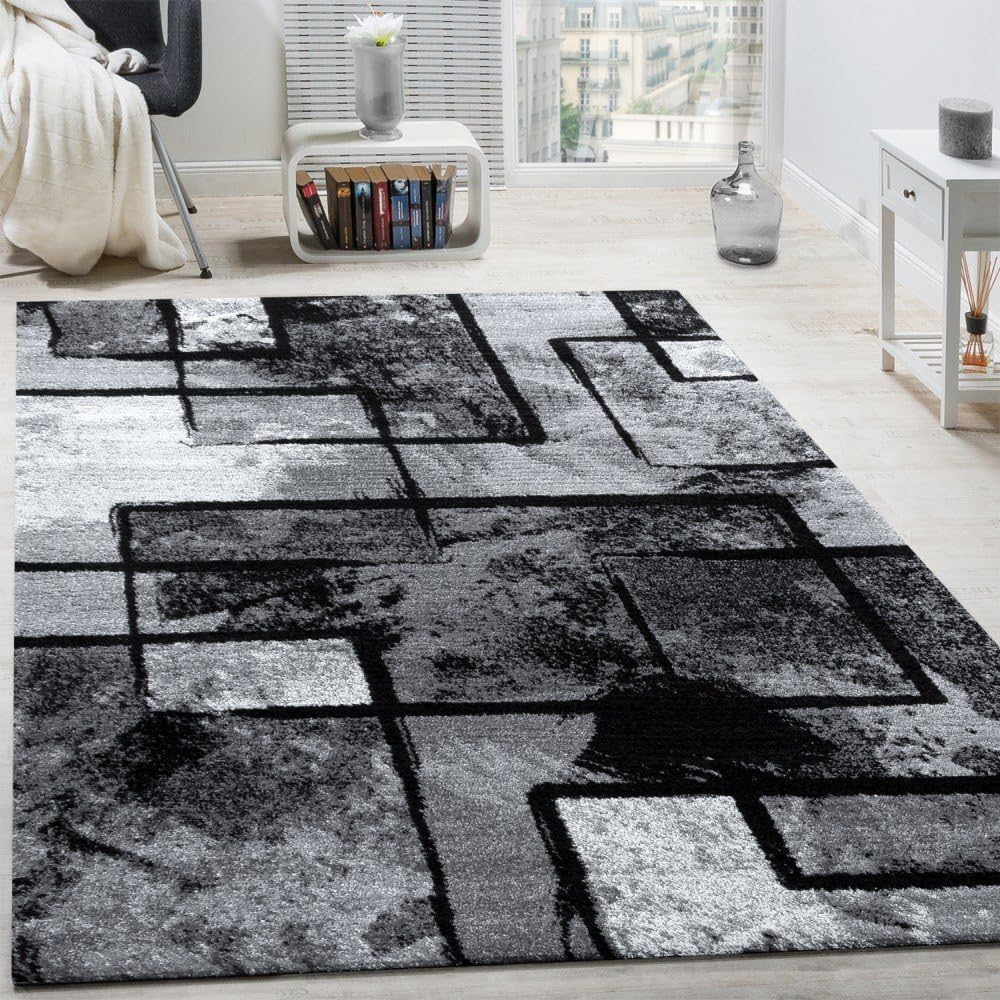 Tapis lavable et réversible beige crème géométrique COLORADO 05