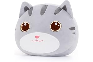 Lazada Cat Plush Kids Pillow Toys Gift for Toddler for Girls Gray 15 Inches