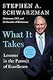 What It Takes: Lessons in the Pursuit of Excellence