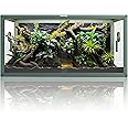 Phailozoo 50 Gallon Bearded Dragon Tank, Reptile Enclosure for Easy Maintenance, Front Opening Reptile Tank with Top Screen Ventilation & Glass Sliding Door 36''x18''x18''