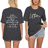 LBP Let Them Shirt for Women Mental Health T-Shirt Inspirational Tees Motivational Tops
