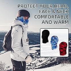 3 Pack Distressed Balaclava Ski Mask, Knitted Full