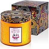 Luxury Mahjong Scented Candle: Rose · Blackberry · Oud | 9oz Soy Wax Glass Jar - Mah Jongg Gifts - Women Game Night Home Hostess Party Meditation Yoga Lover: Long Lasting Relaxing Housewarming Present