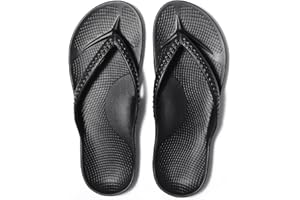 Litfun Women's Arch Support Flip Flops for Plantar Fasciitis Orthopedic Thong Sandals Comfortable Summer Beach Pool Slides