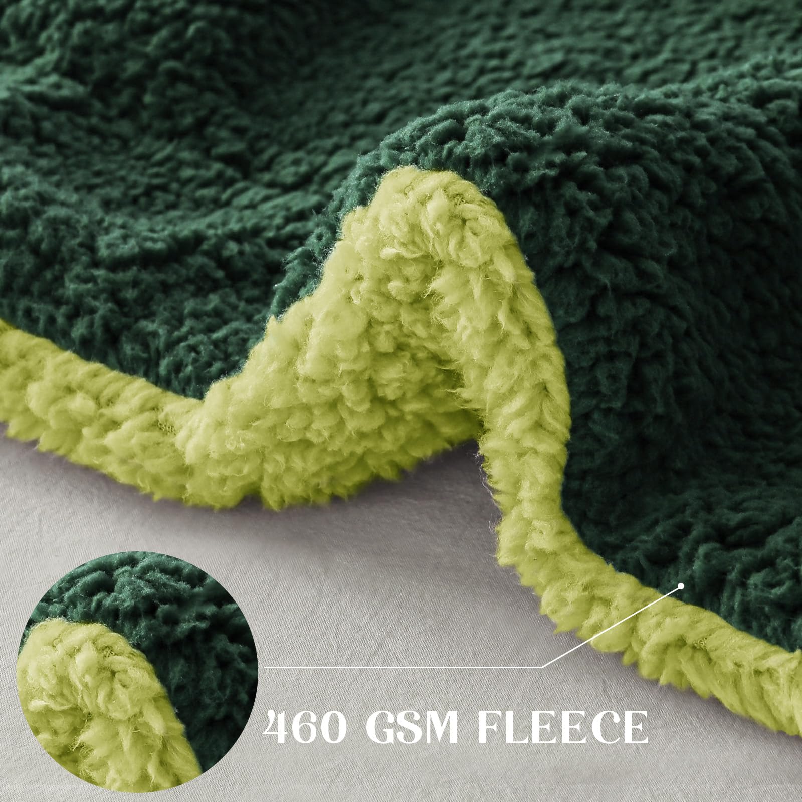 Exclusivo Mezcla Reversible Twin Size Sherpa Fleece