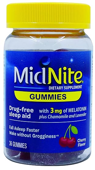 Amazon.com: Midnite gomas, ayuda para dormir sin drogas ...