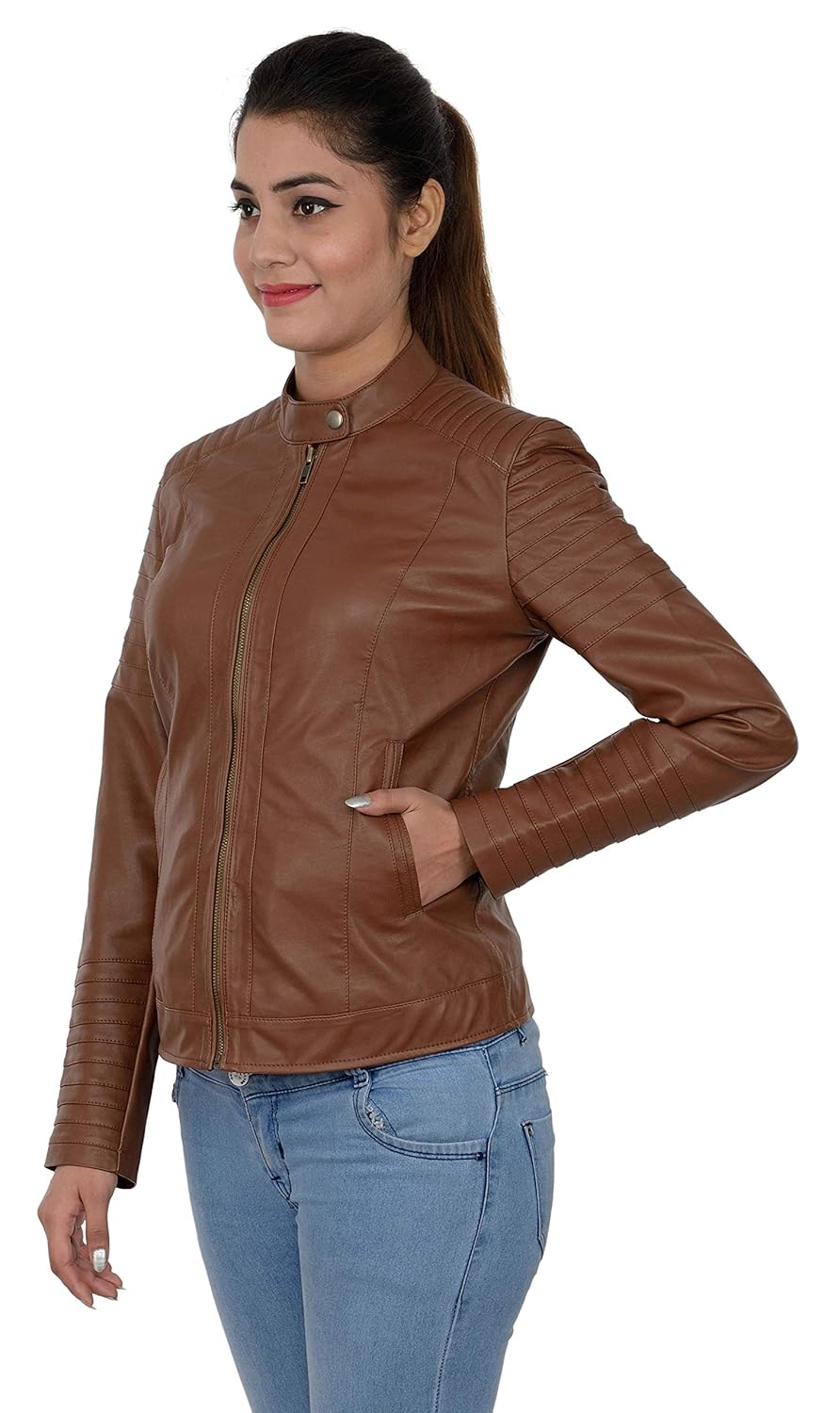 labeeb fashion women's jacket tan