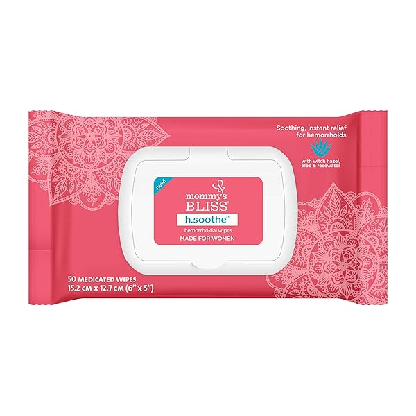 MOMMY’S BLISS SOOTHING HEMORRHOID WIPES FOR WOMEN |...