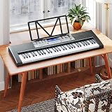 MUSTAR 61 Key Light-Up Keyboard Piano with Stand Stool Microphone Kit view 9