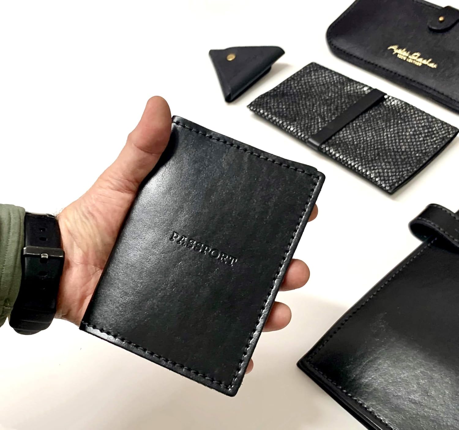 passport leather pouch