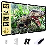 AAJK Outdoor Projector Screen 150 inch, Washable