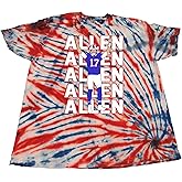 Tie Dye Buffalo Josh Allen Text Pic T-Shirt