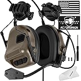 ACTIONUNION Tactical Headset for Airsoft Helmet No Noise Reduction