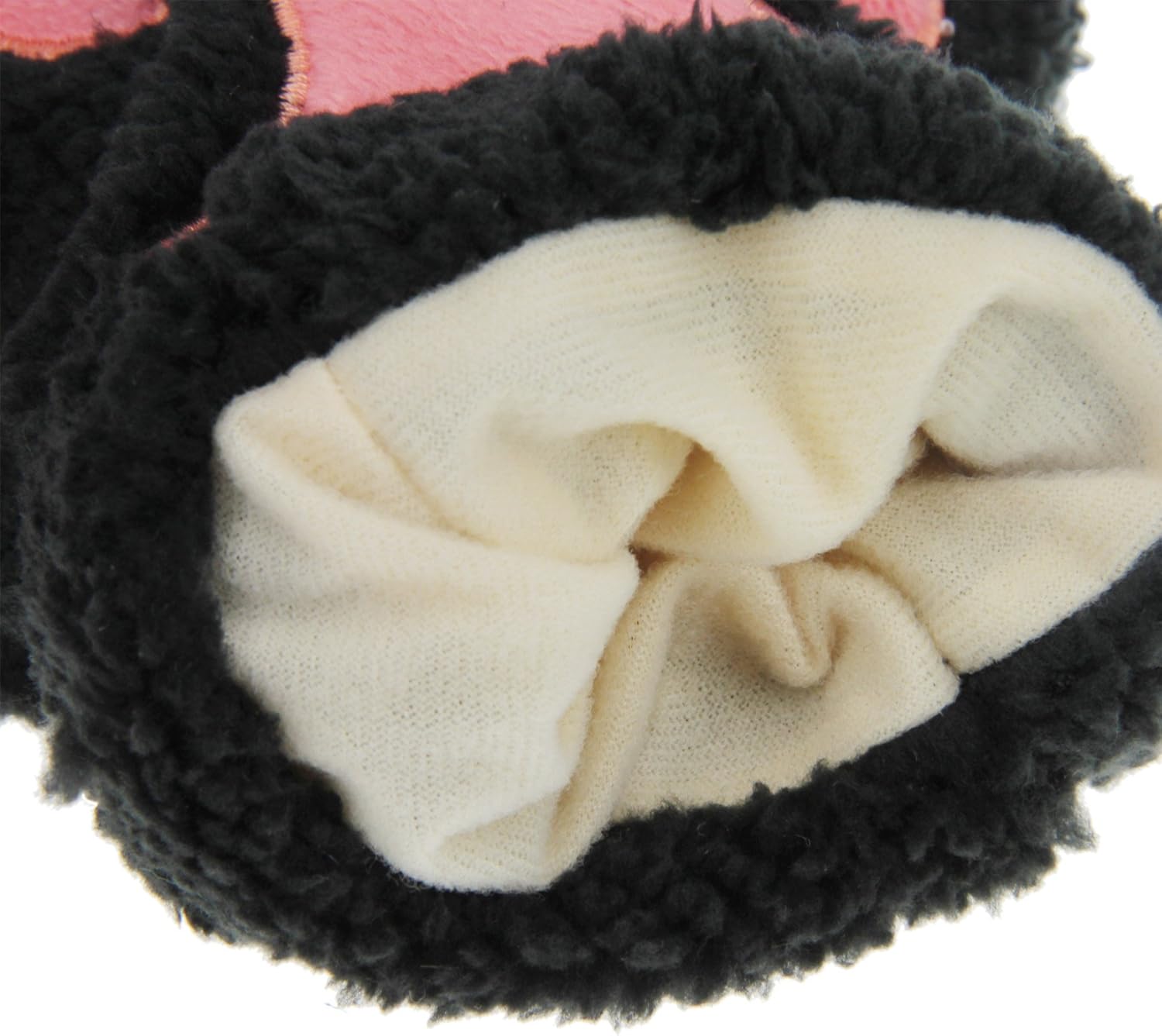 FakeFace Cute Cat Kitten Paw Fingerless Faux Fur Plush Gloves For Girls Women, Black, Small at  Women’s Clothing store