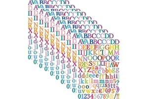 YMSDZHL 10 Sheets 1320 Alphabet Stickers Letter Sticker Vinyl Self-Adhesive Number Vinyl Stickers, Mailbox Numbers Labels DIY Crafts Art Making, Decals for Sign,Notebook,Classroom Decor