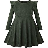 pureborn Baby Toddler Girl Knit Sweater Dress 2-6 Years