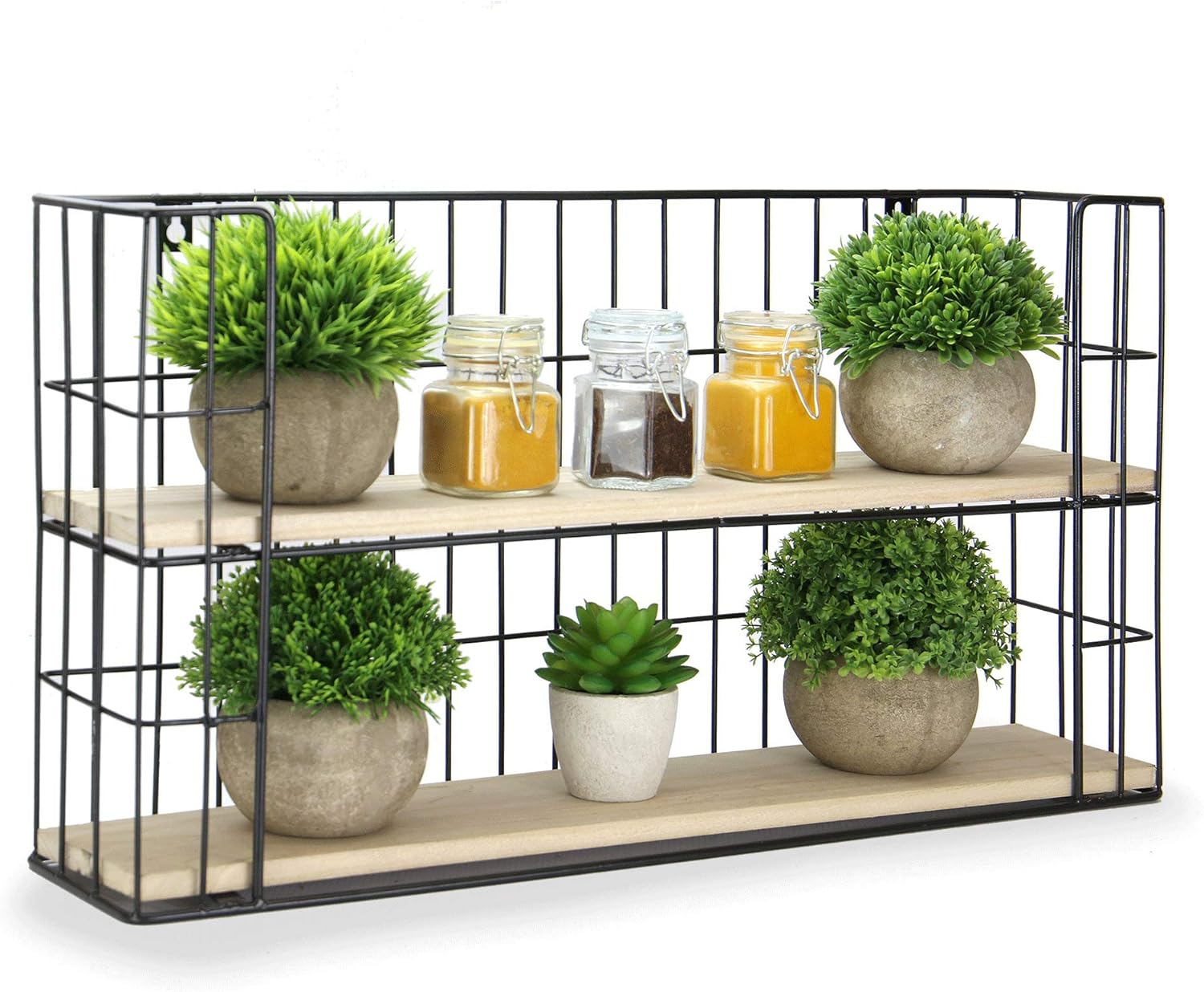 Dekoratives industrielles h/ängendes Regal Industrielle Wandeinheit aus