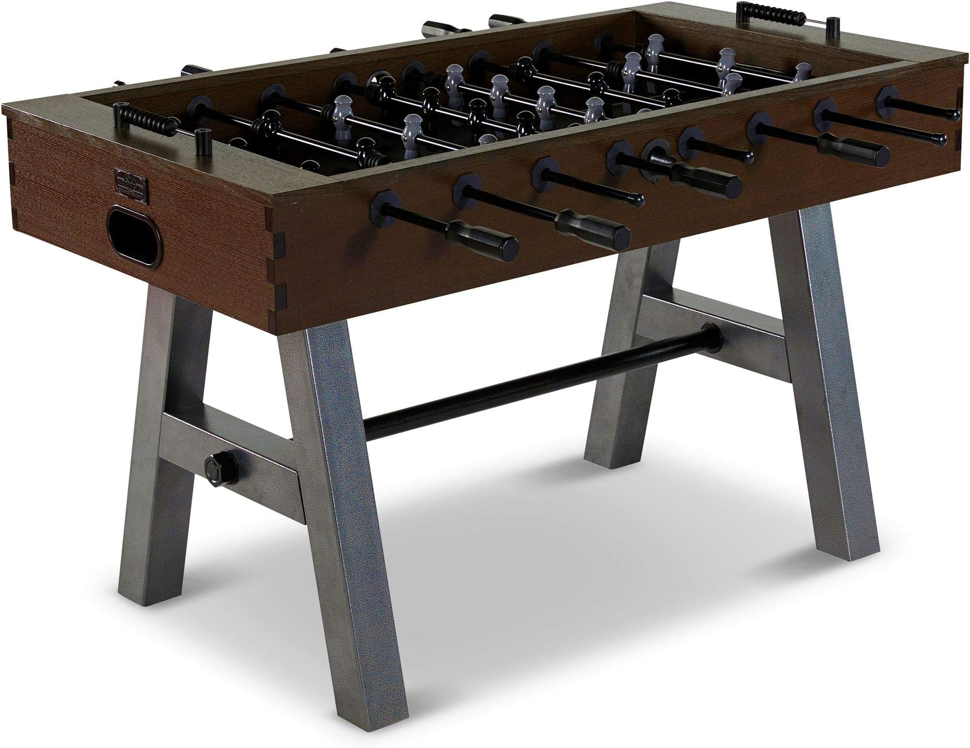 Mandycng Premium A-Leg Arcade Foosball Soccer Table Party Entertainment Families Game Table 56 Inch, Competition Adult Football Table, Two-Tone Wood Grain, Great for Pub Restaurant